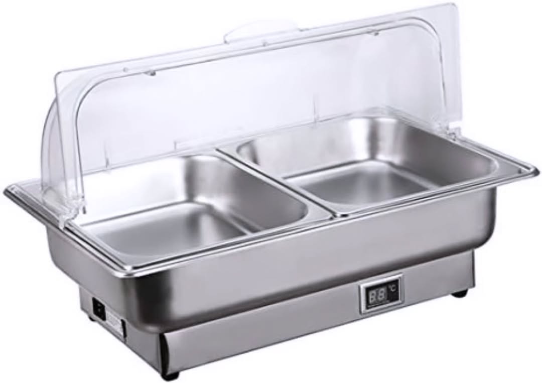 Buffet Warming Tray Chafing Dish High Grade Stainless Steel Chafer Complete Set Buffet Warmer Electric Heating