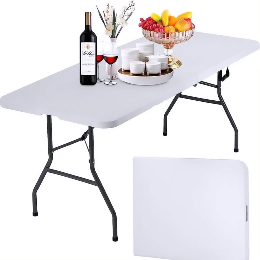 Adjustable Craft Camping and Utility Folding Table