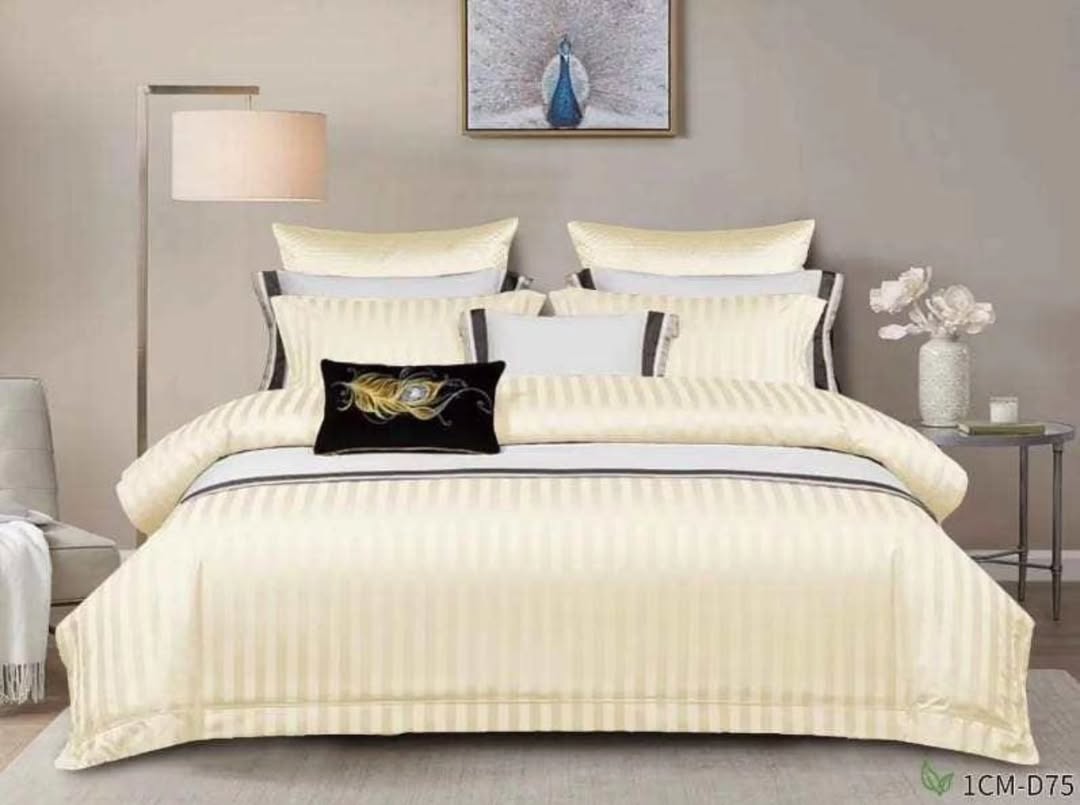 Luxury 100%Cotton Colored Satin Duvet cover