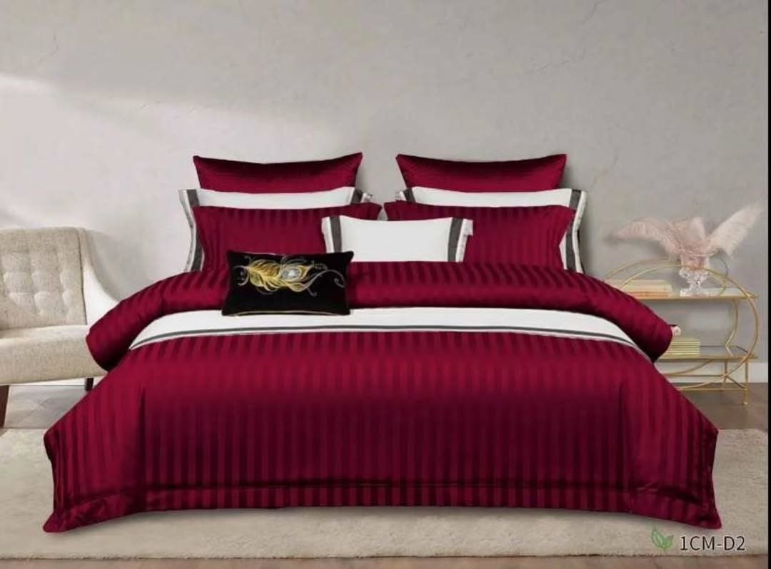 Luxury 100%Cotton Colored Satin Duvet cover