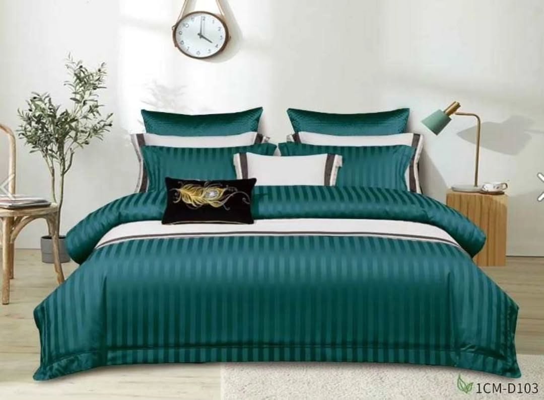 Luxury 100%Cotton Colored Satin Duvet cover