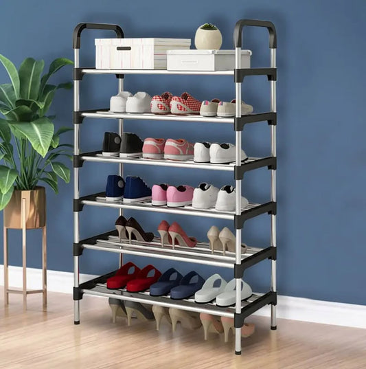 Detachable 6 layer shoe rack