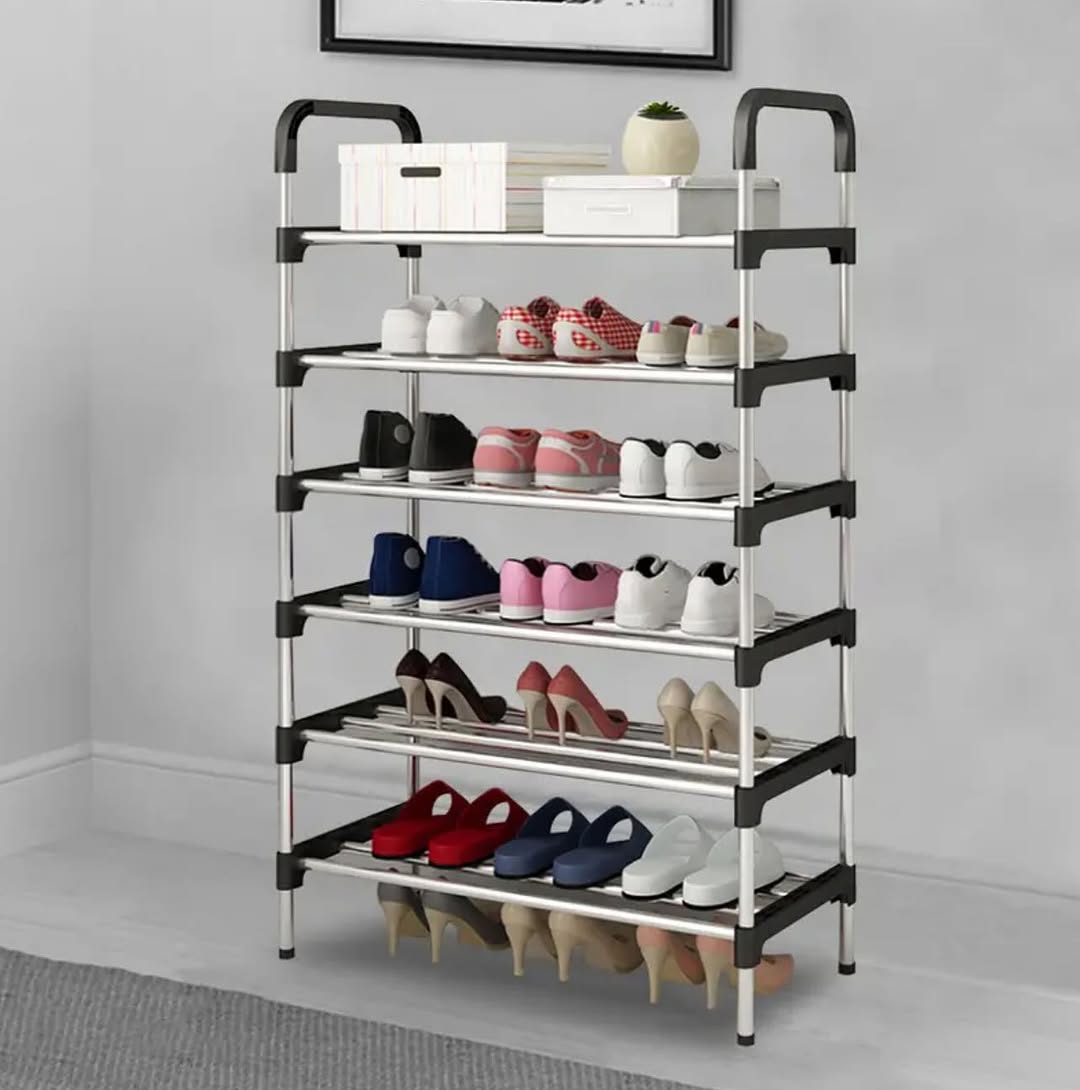 Detachable 6 layer shoe rack