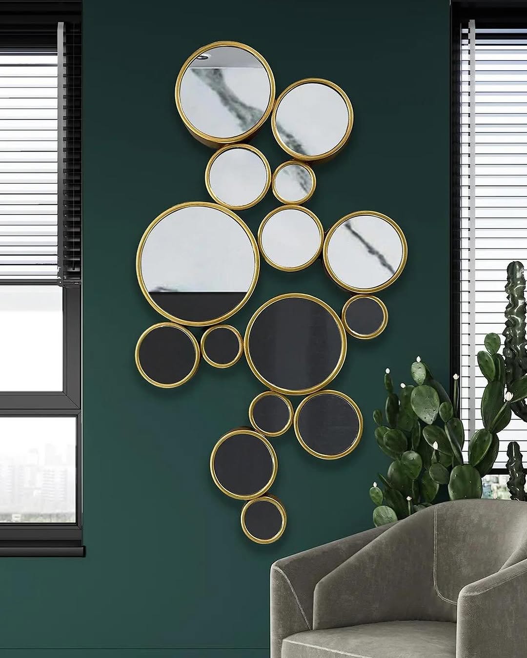 15 circles mirror