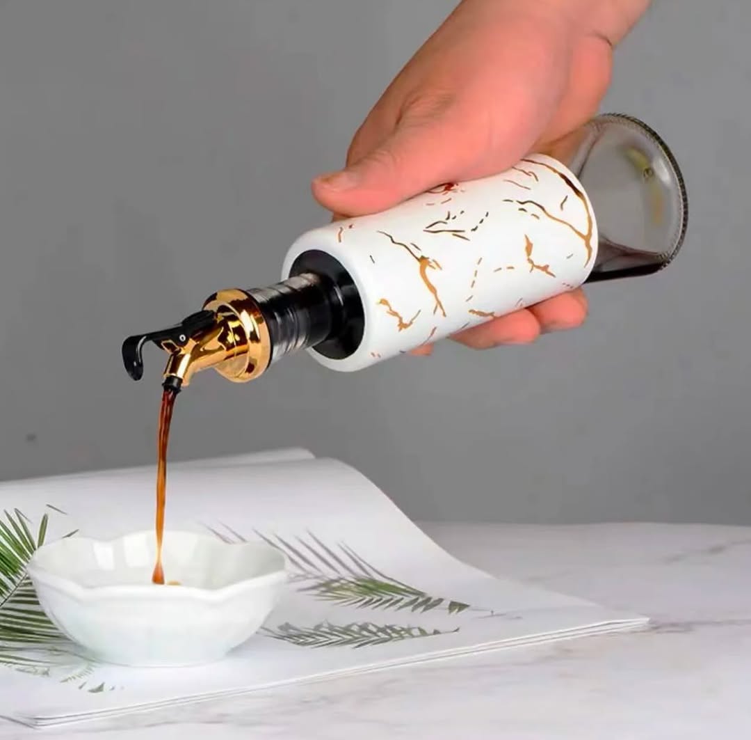 Marble Oil and Vinegar Dispenser