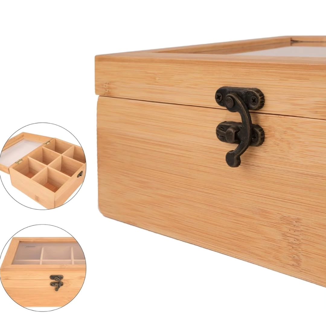 Bamboo Tea Bag Organizer