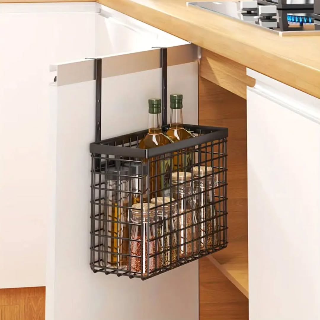 2 pc Over the Cabinet door Organizer with towel rack