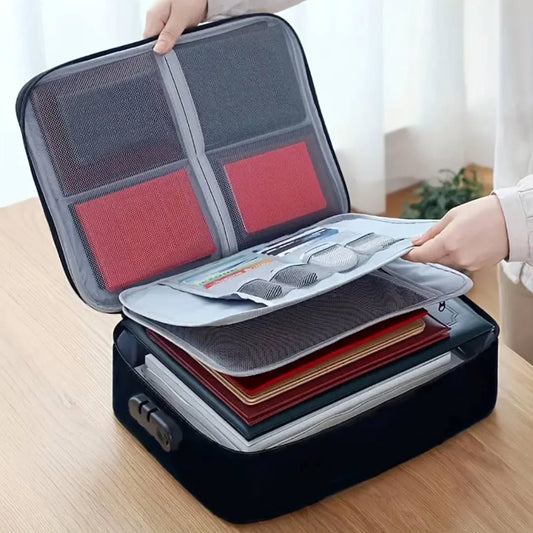Fireproof/water resistant documents organizer