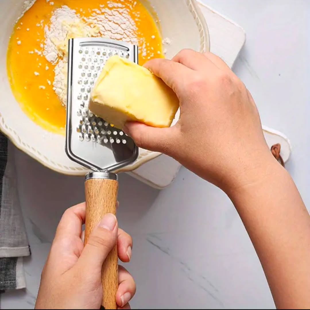 Multipurpose grater With wooden handle