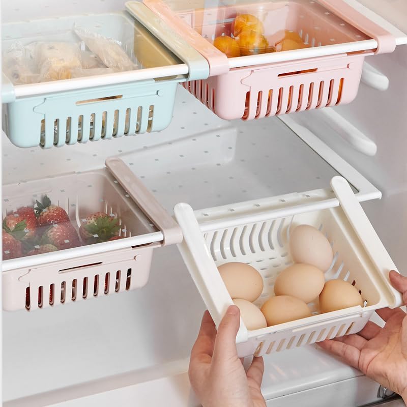 2pcs Expandable fridge organizer