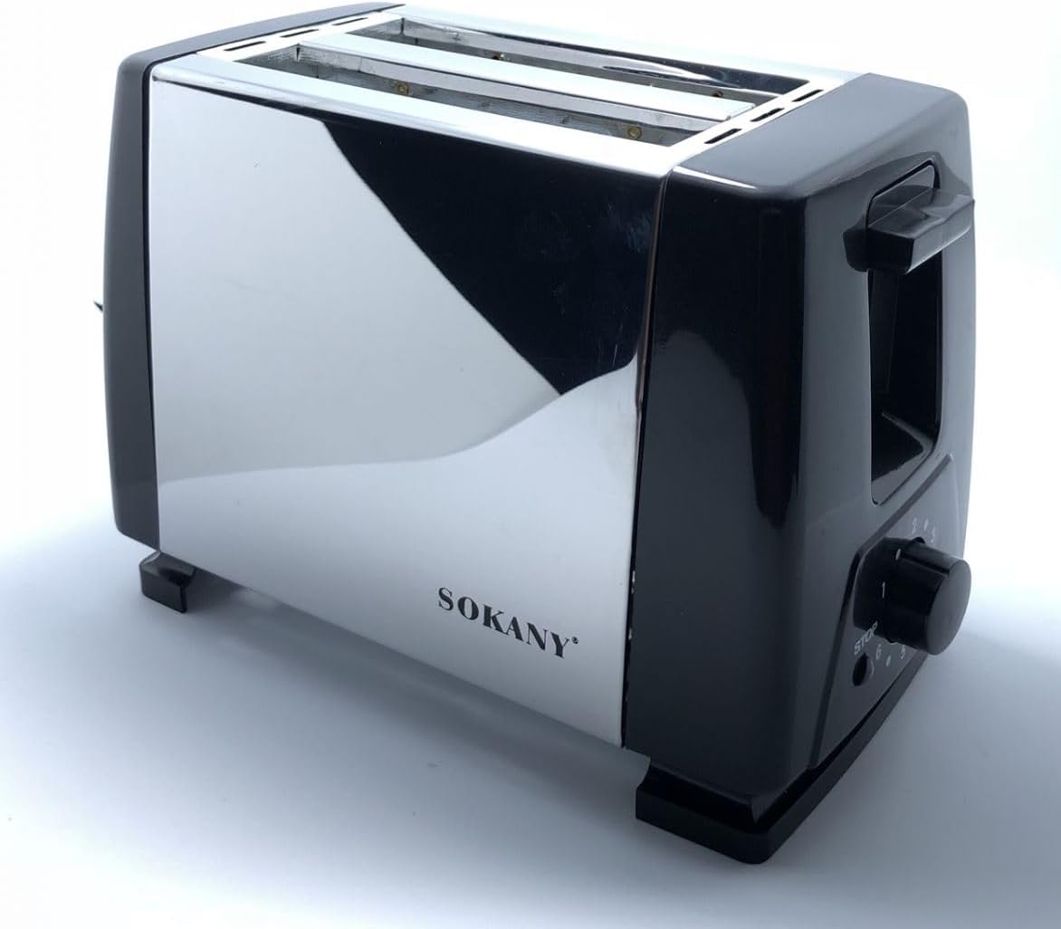 Sokany Automatic Electric 2 Slice Pop Up Bread Toaster.