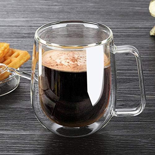 6pcs 400ml Heat Resistant Double Walled Mug