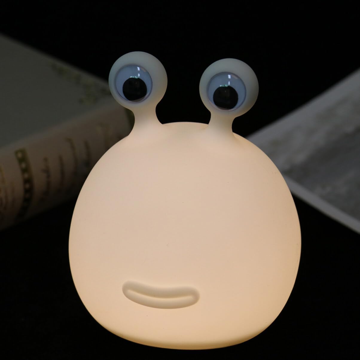 Cartoon silicone slug sleeping bedroom lamp