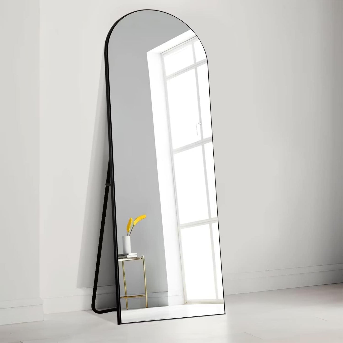 Full Length Dressing Mirror Arched Floor Wall Mirror with Stand Full Body Mirror for Bedroom Dressing Room Living Room