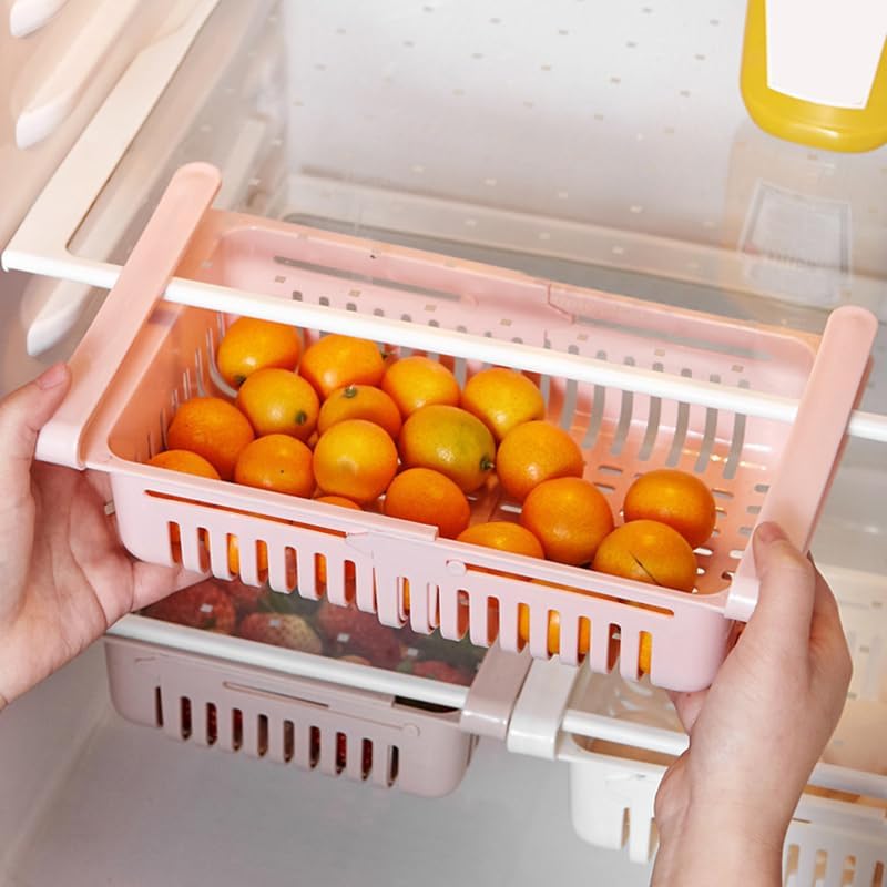 2pcs Expandable fridge organizer