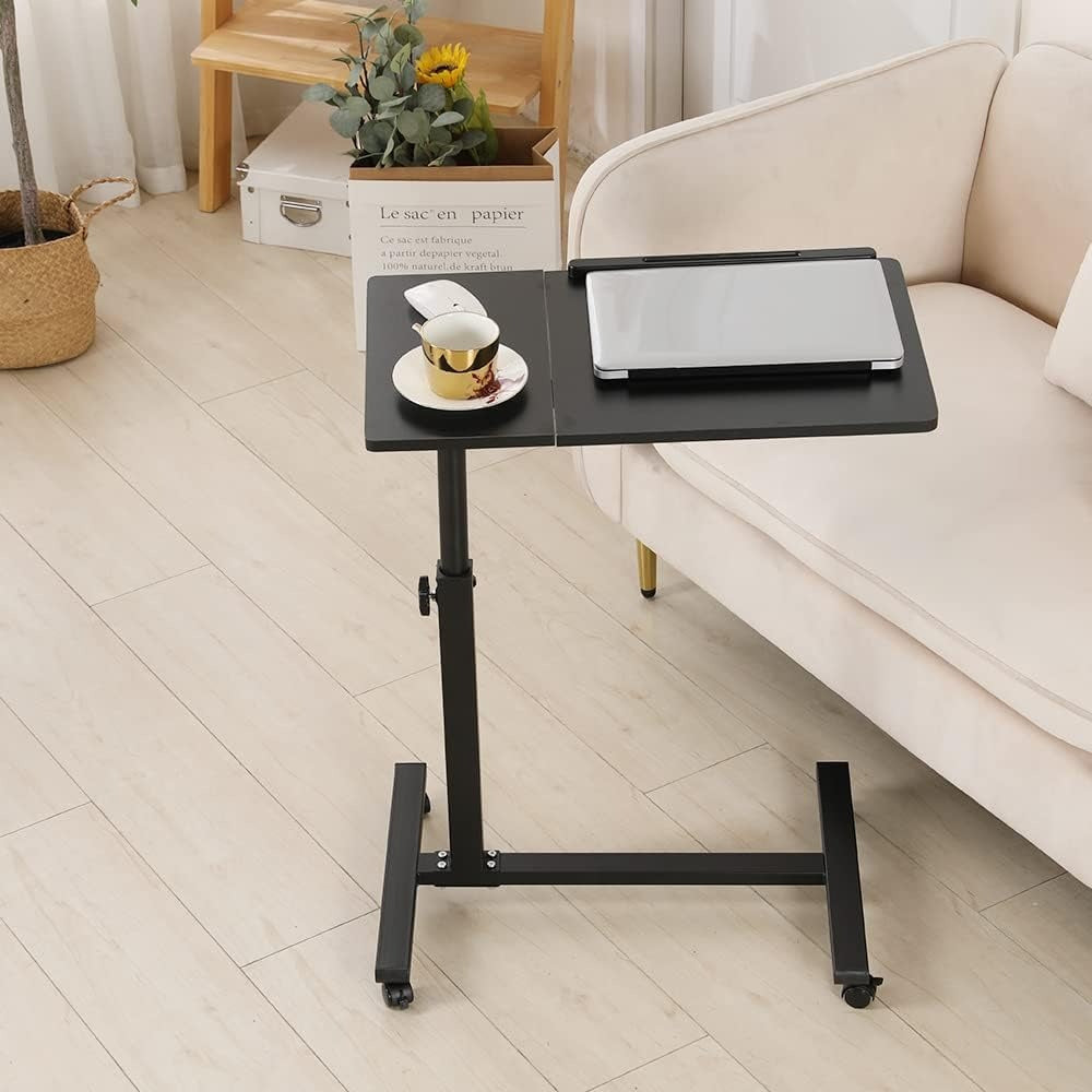 Movable Portable Adjustable Height Laptop Computer Desk Table Home Office Bed Tray Bed Table Lazy Bedside Table