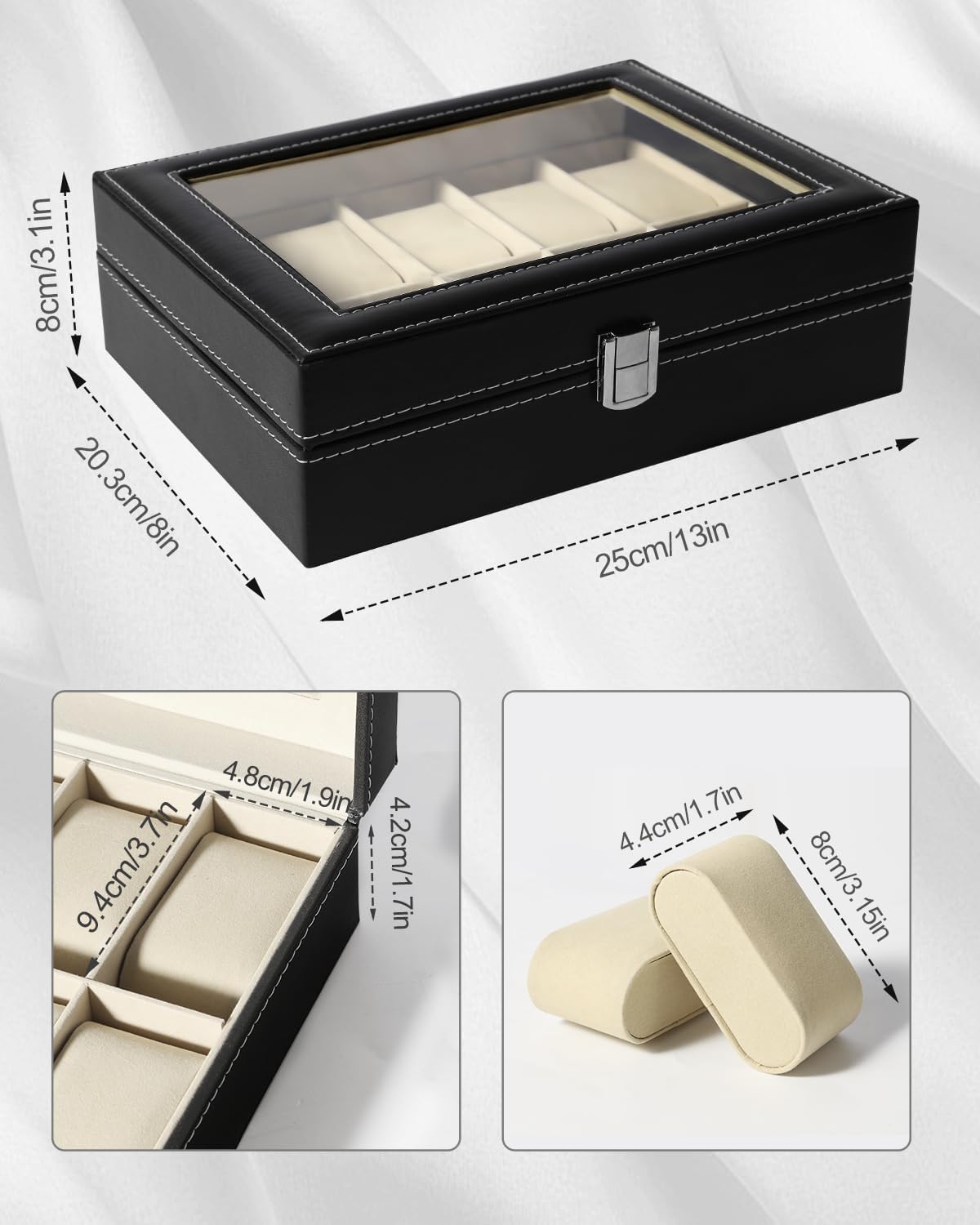 10 slots Watch Organizer/storage box