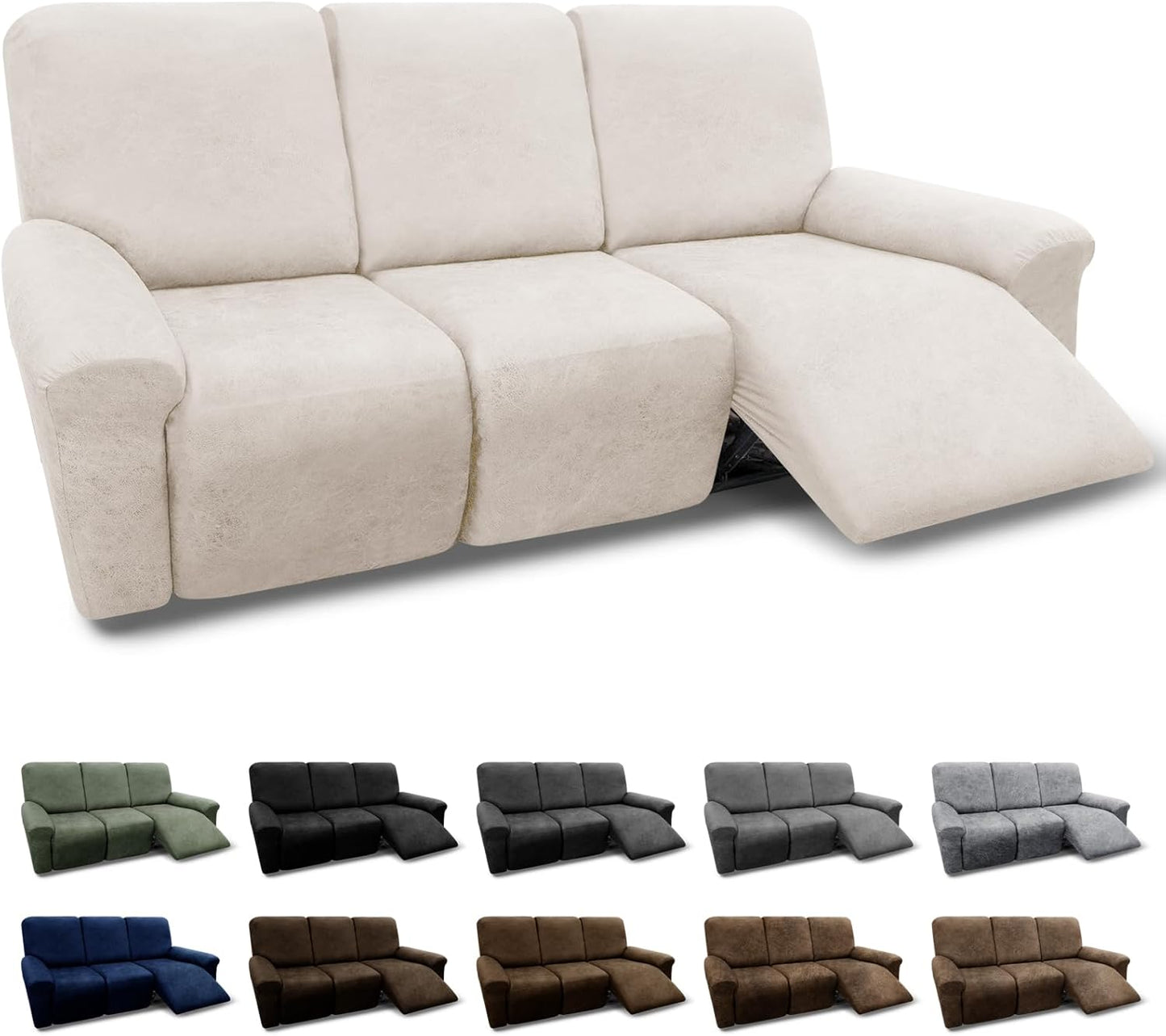 Recliner Jacquard Reclining Sofa Slip Covers 1