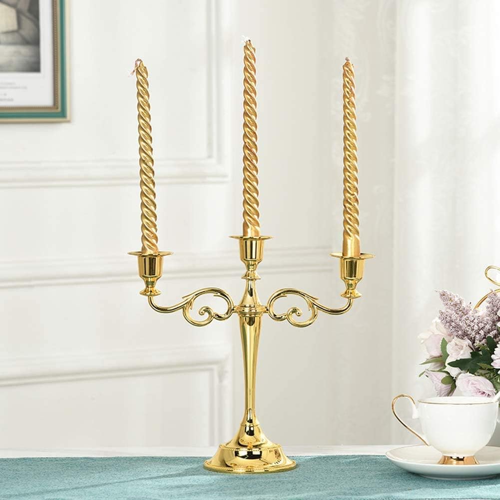 Three Arms Metal Candle Holder