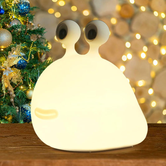 Cartoon silicone slug sleeping bedroom lamp