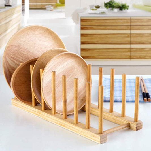 Bamboo lid/Plate Rack