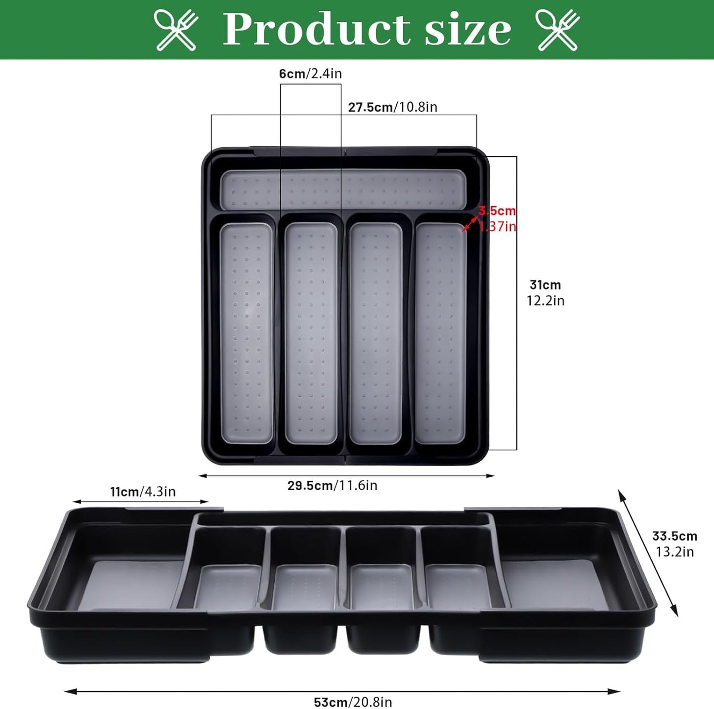 Expandable Drawer Cutlery Organizer