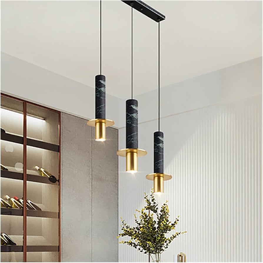 Hanging Light Fixtures LED Modern Chandelier Lamp Marble Home Decor