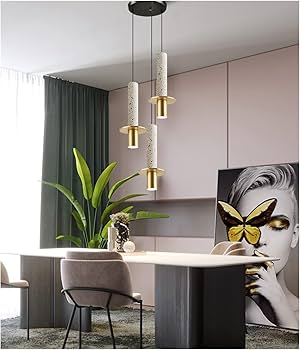 Hanging Light Fixtures LED Modern Chandelier Lamp Marble Home Decor