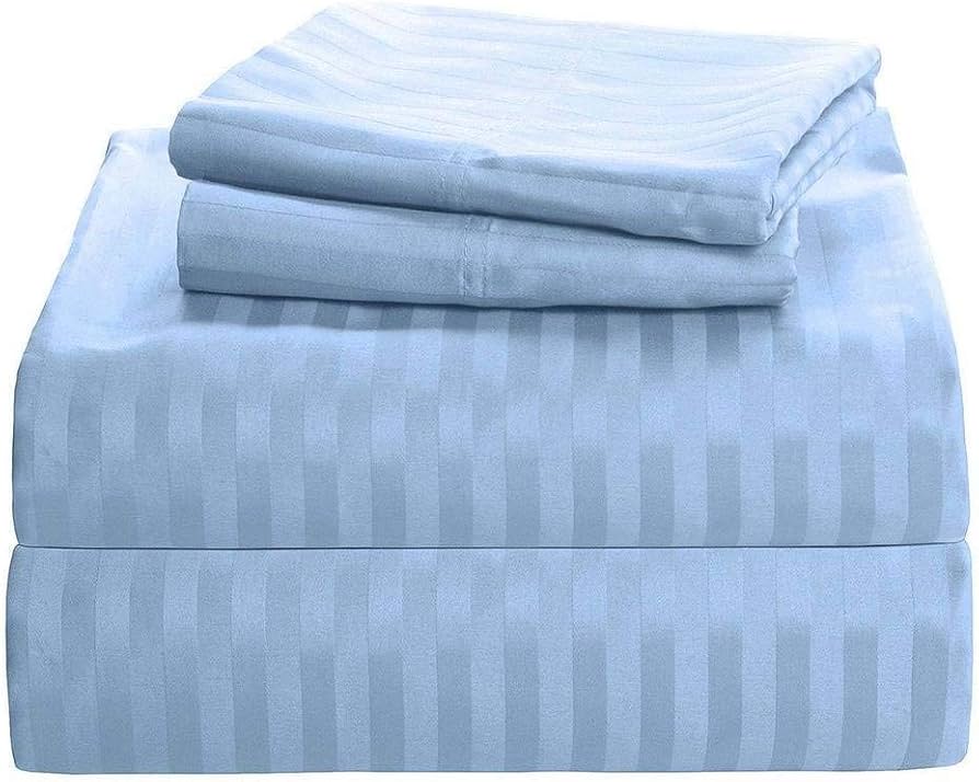 6*7 Pinstripe Cotton Bedsheets