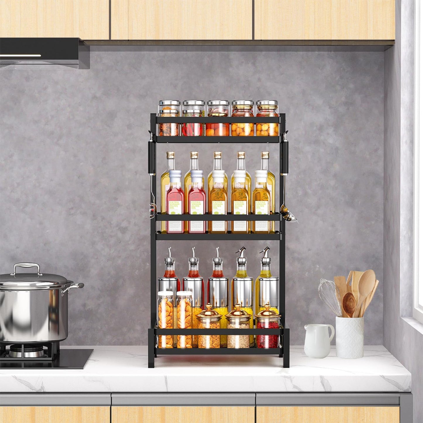 3 Tier Multi Functional Spice Storage Rack