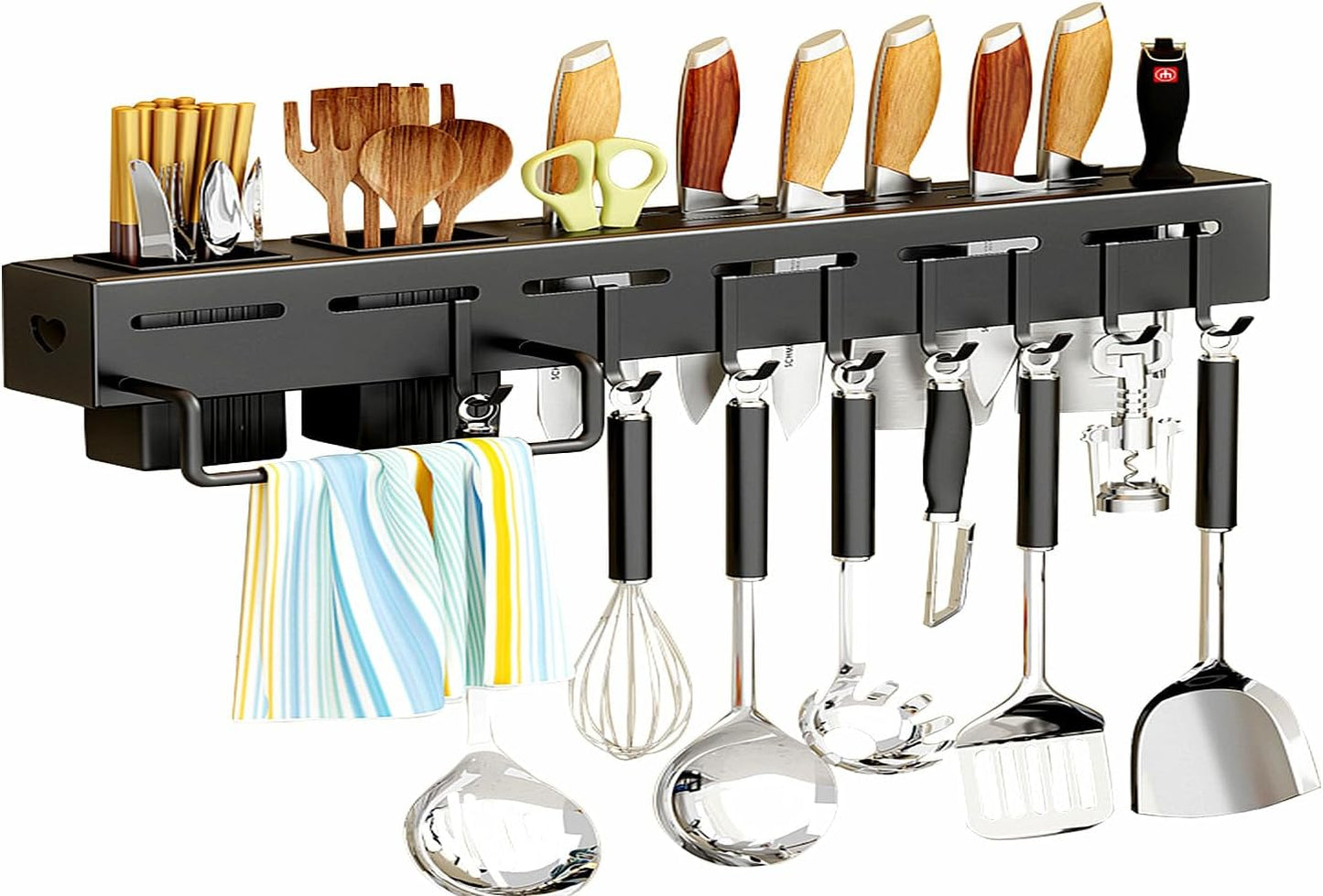 Multipurpose kitchen knife, spoon, forks storage rack