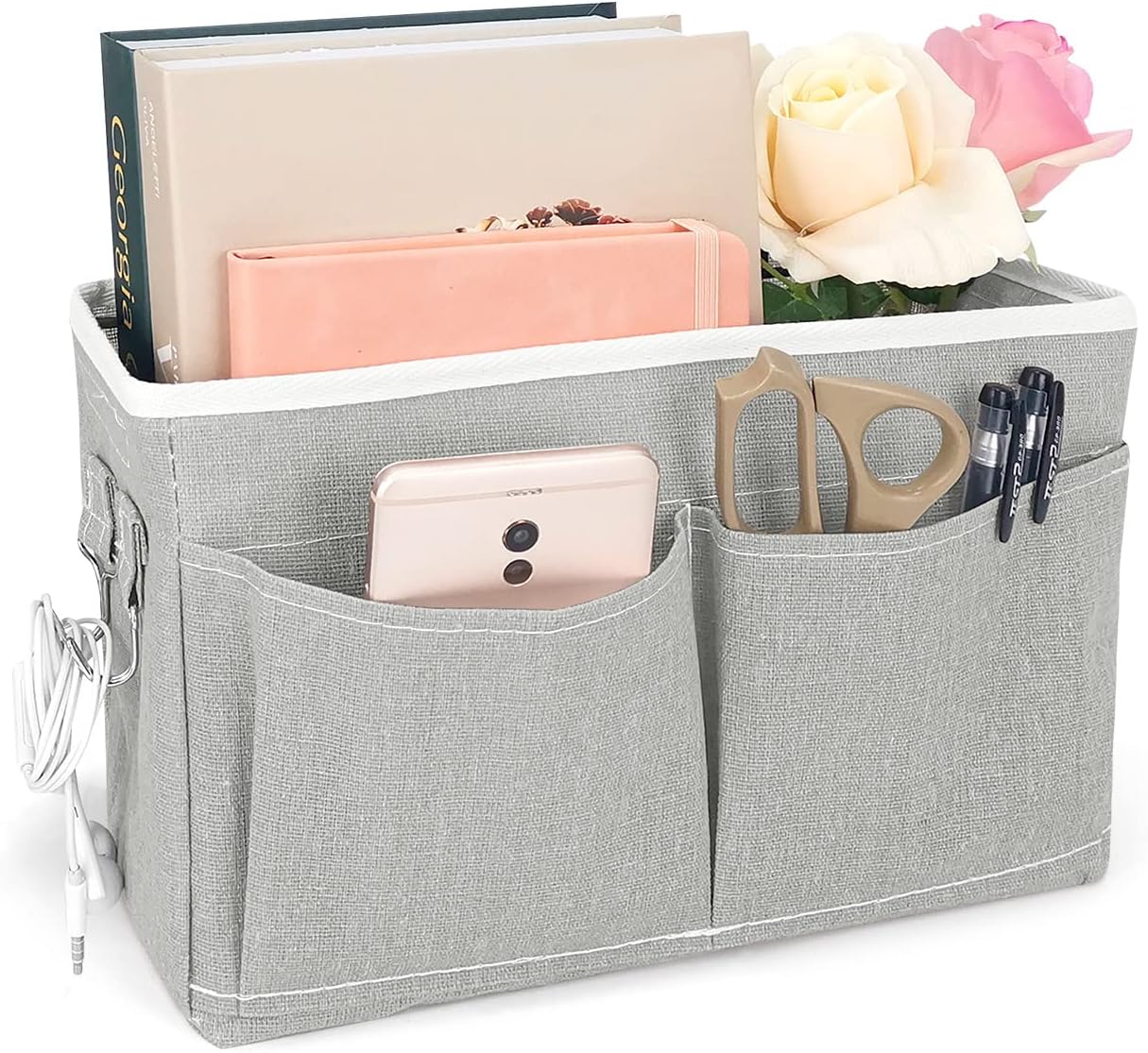 Bedside Hanging Organizer Pocket Canvas Storage Bag