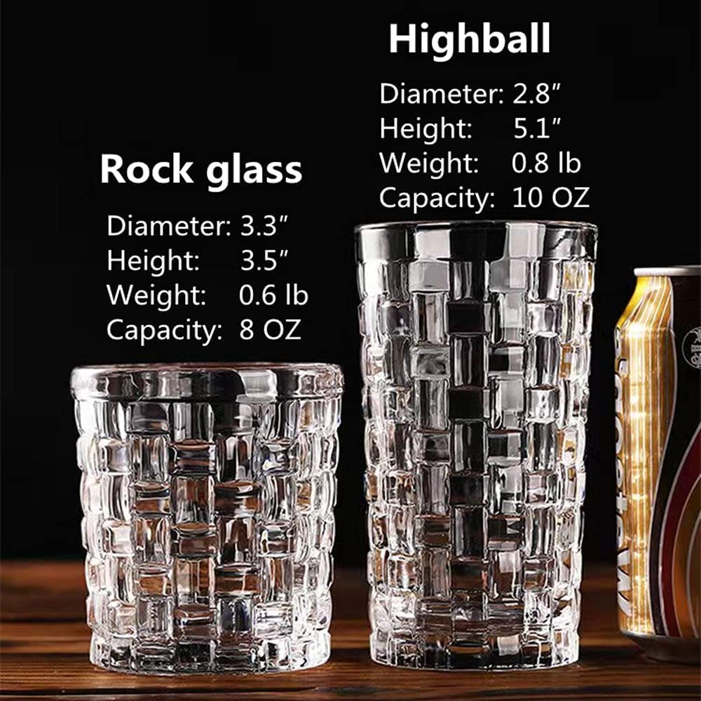 Crystal Clear Long Whisky Glass Tumbler Glass Water and Juice Glass