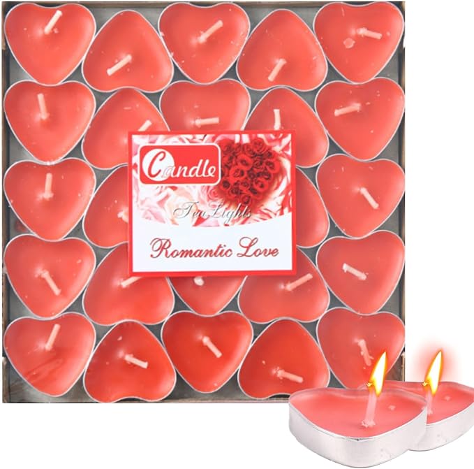 20pcs Scented Heart Shaped Candles