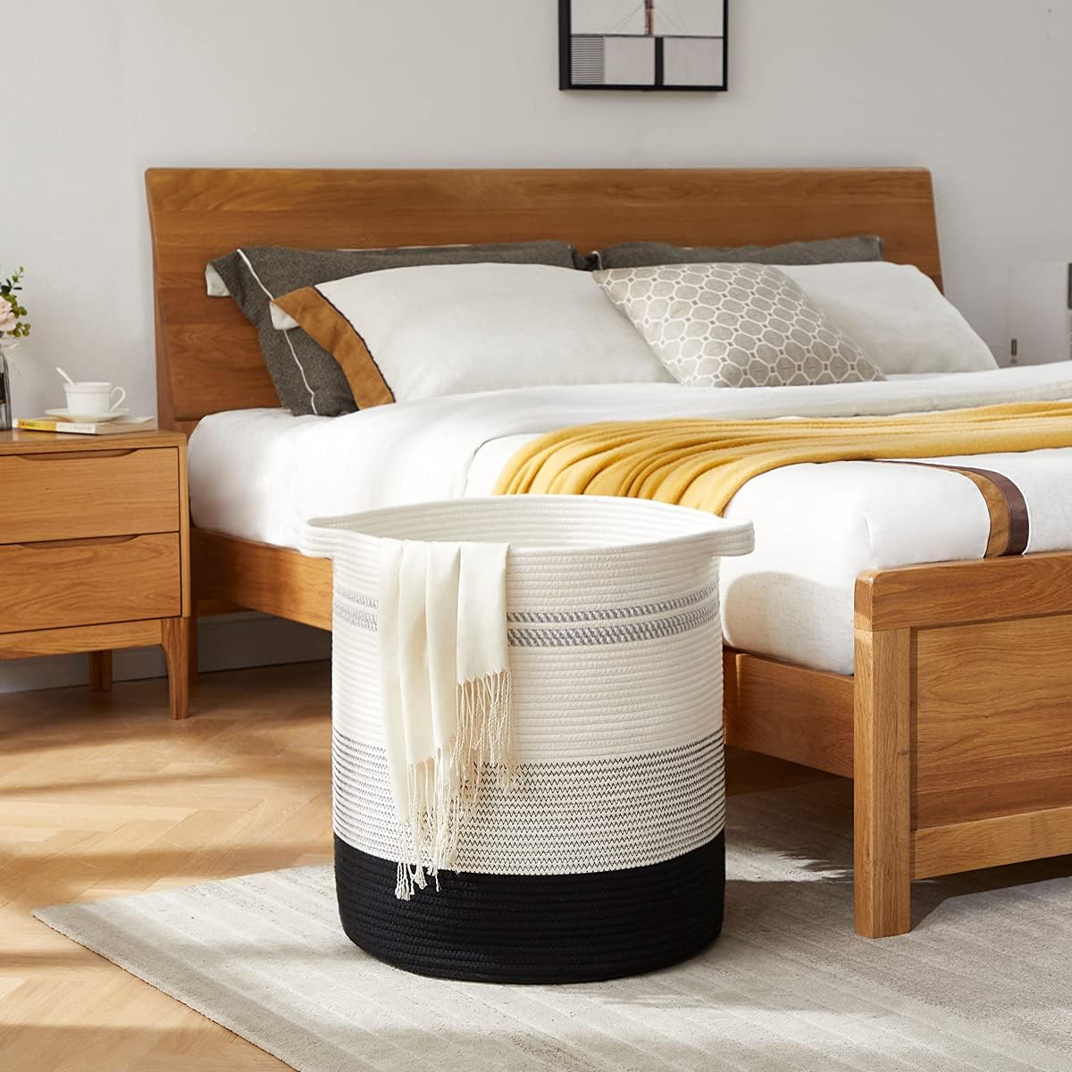 Decorative Storage and Laundry Basket  Organizer