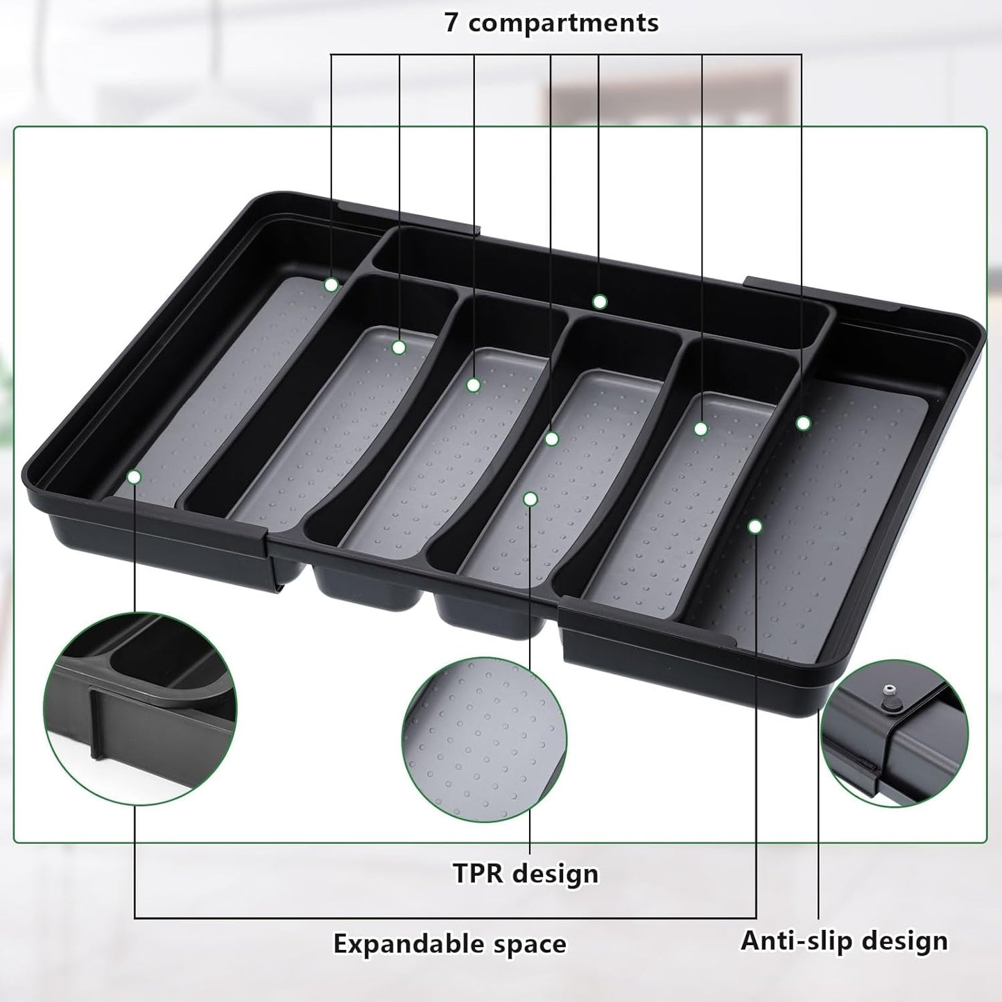 Expandable Drawer Cutlery Organizer