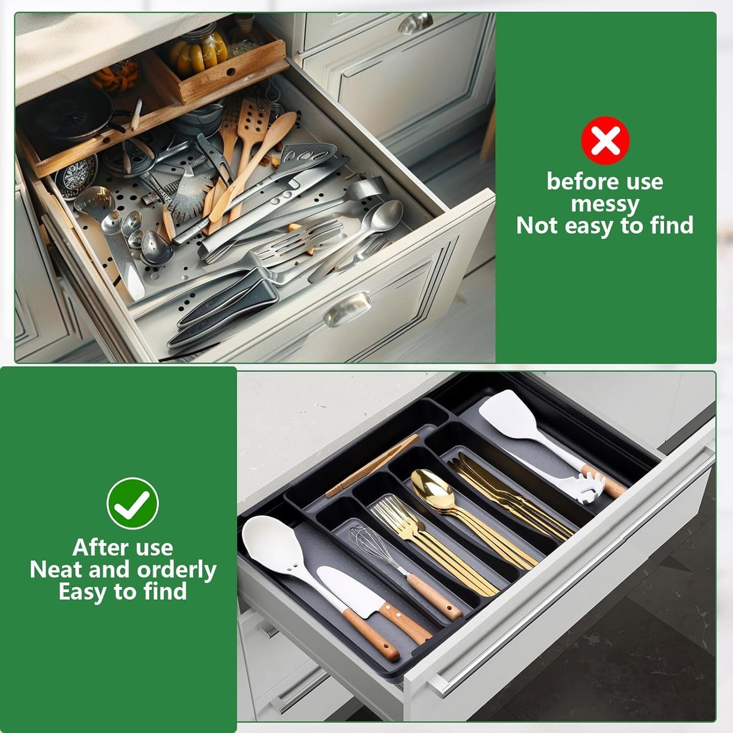 Expandable Drawer Cutlery Organizer