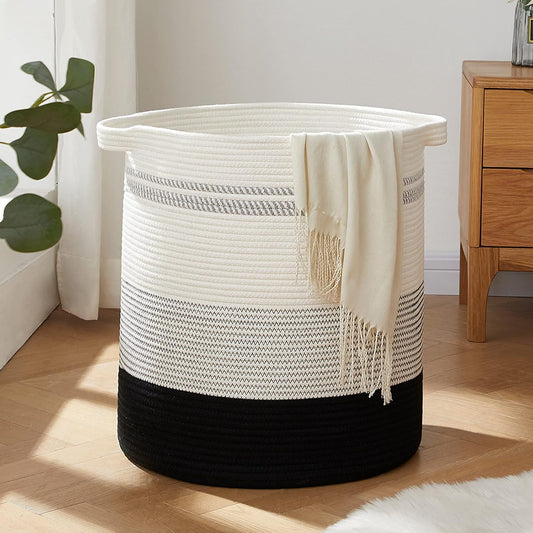 Decorative Storage and Laundry Basket  Organizer