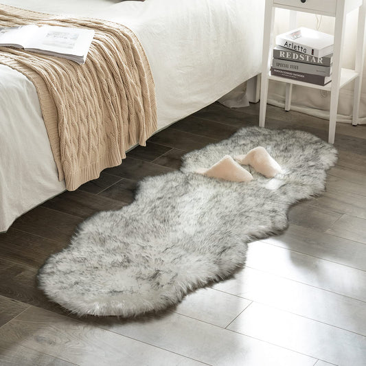 Luxury Super Soft Faux Fur Bedside Mats