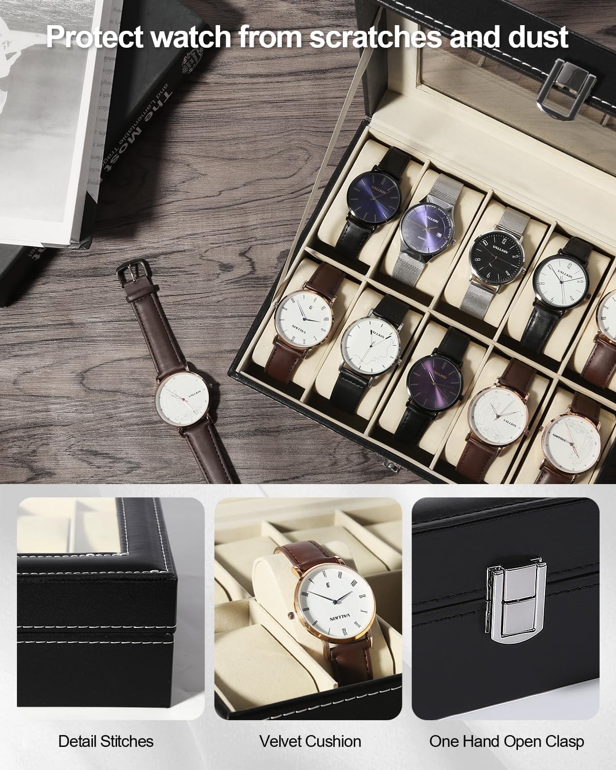 10 slots Watch Organizer/storage box