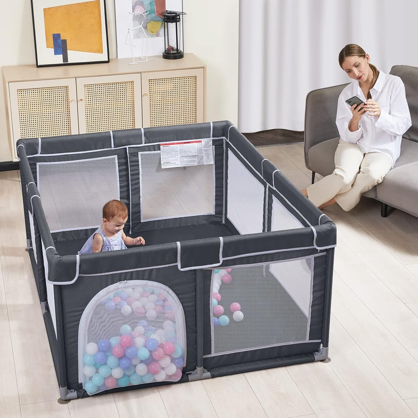 Baby Playpen Kids Large Play yard Indoor & Outdoor Kids Activity Center