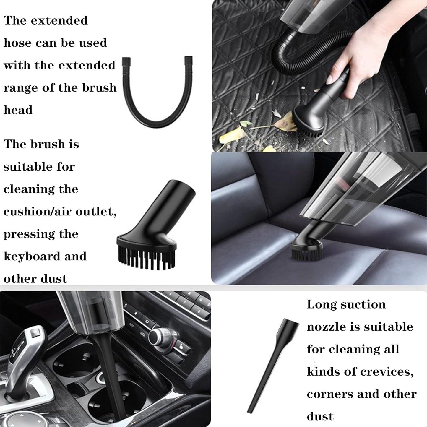 4 in 1 Car Vacuum cleaner with tire inflator