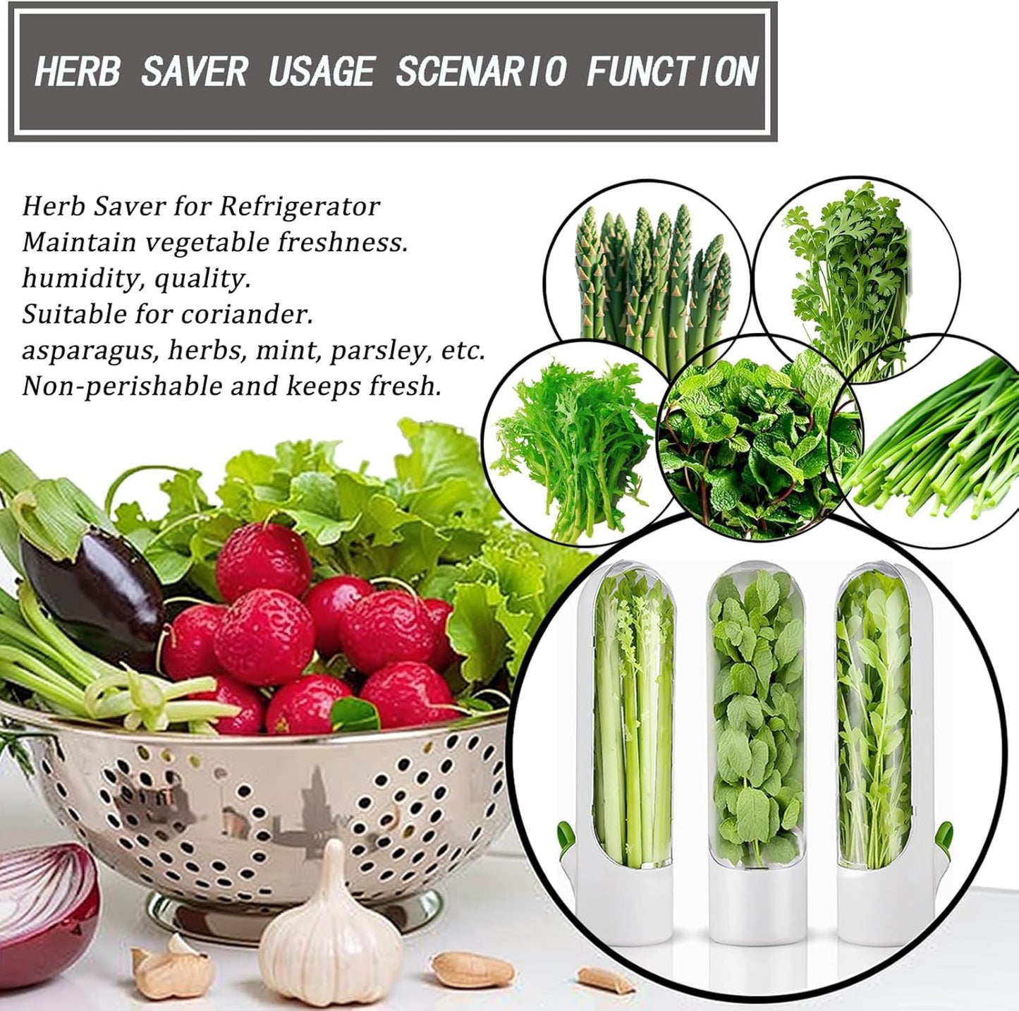 Fresh keeping herbs preservation bottle