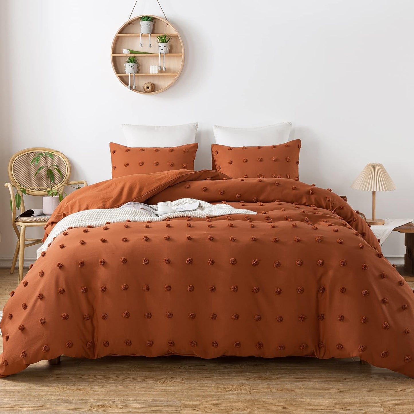 Luxury Tufted Dot Design Duvet cover set