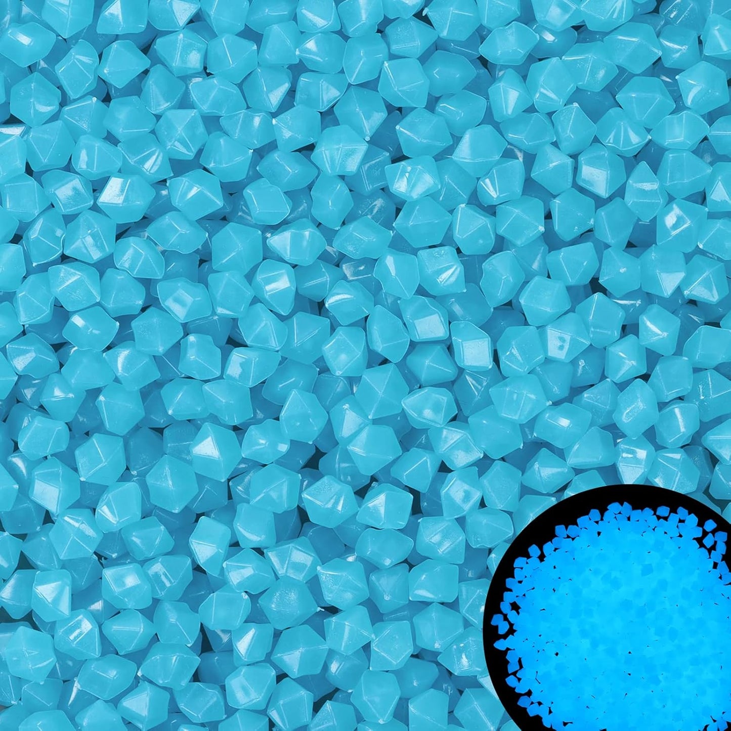 300pcs Glowing Outdoor Luminous Pebbles