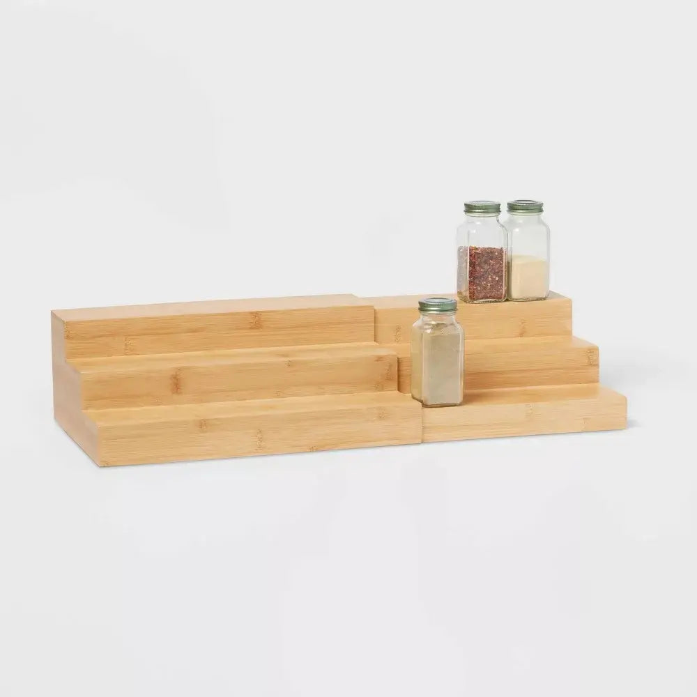 3 tier wooden expandable spice/storage rack