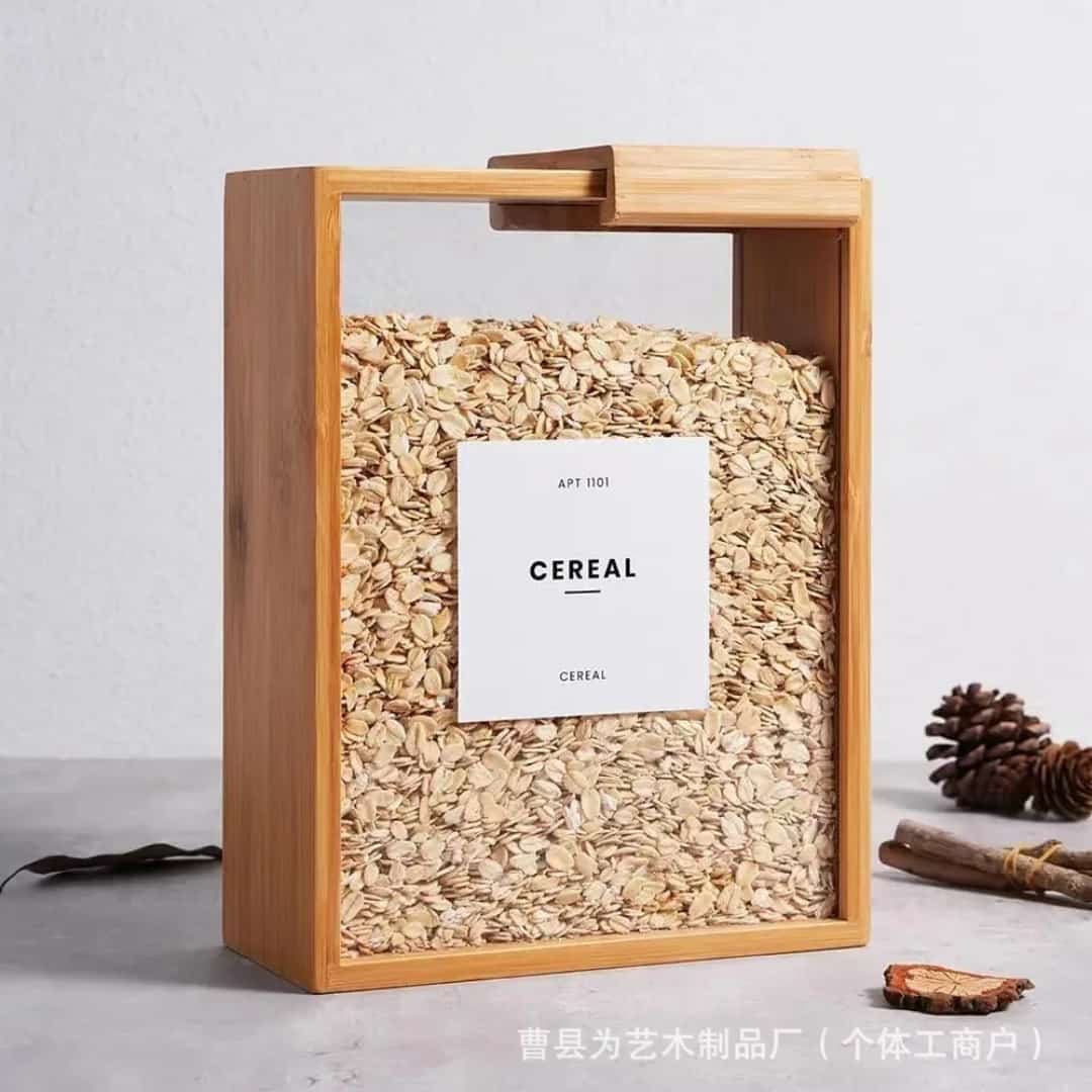 Cereal Container Bamboo