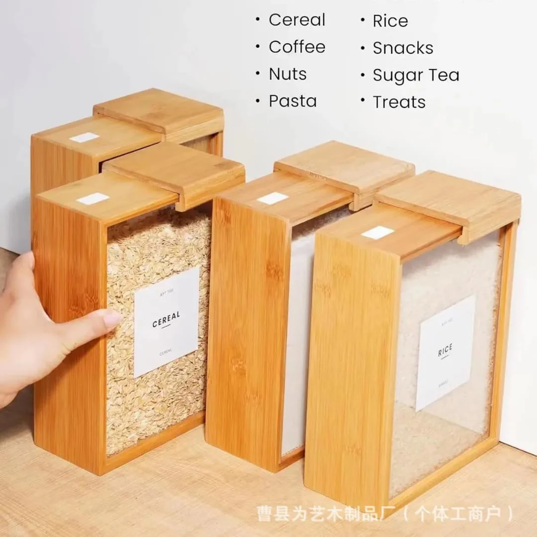 Cereal Container Bamboo