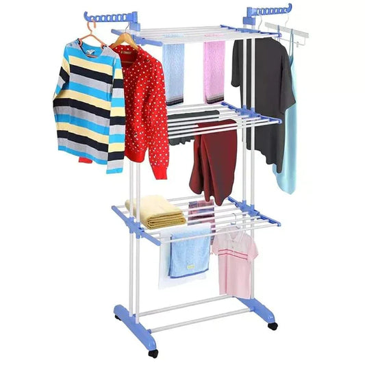 3 tier collapsible outdoor clothes Drying rack