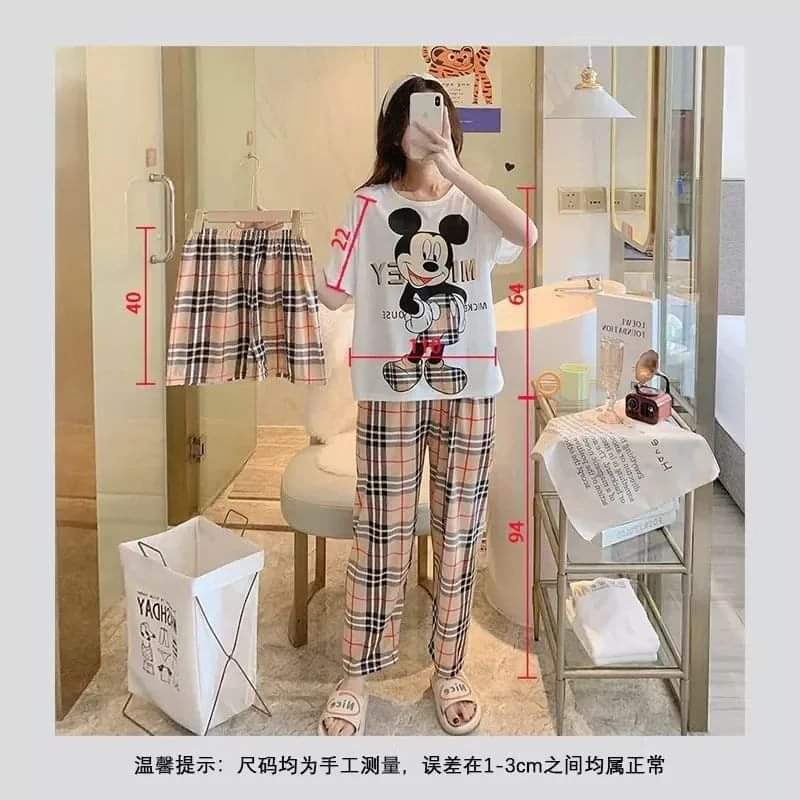 3 in 1 Pajama Set Free Size